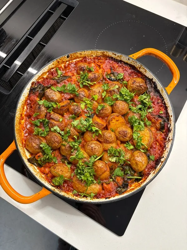 Butter Bean Meatball Bake